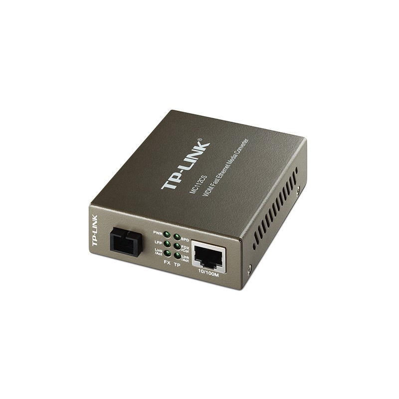 TP-LINK MC112CS - fibre media converter - 10Mb LAN, 100Mb LAN