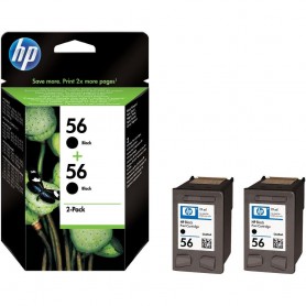 HP 56 2-Pack Black Original Ink Cartridges