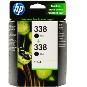 HP 338 2 pack 11 ml Black Original Ink Cartridge