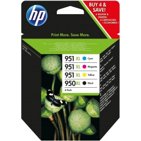 HP 950XL Black/951XL Cyan/Magenta/Yellow 4-pack Original Ink Cartridges