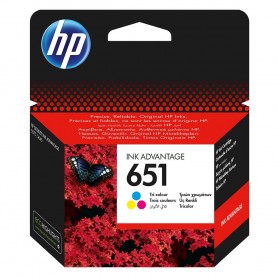 HP 651 Tri-color Original Ink Advantage Cartridge
