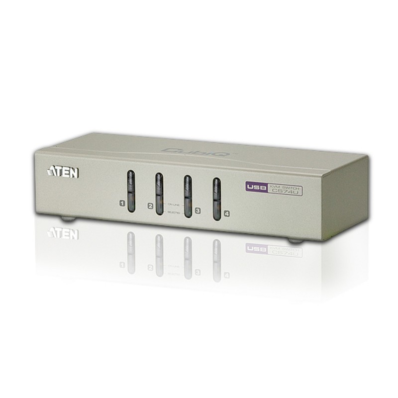 ATEN CS74U - KVM / audio switch - 4 ports
