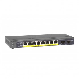 Netgear GS110TP managed Gigabit Ethernet (10/100/1000) Power over Ethernet (PoE) support black