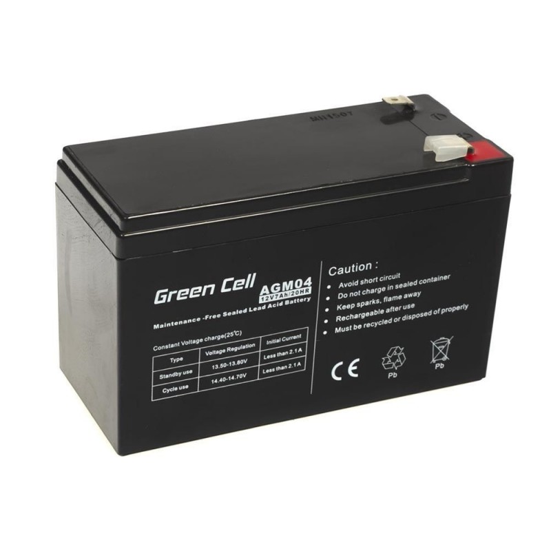 Green Cell Gel Battery AGM 12V 7Ah