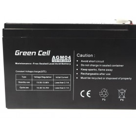 Green Cell Gel Battery AGM 12V 7Ah