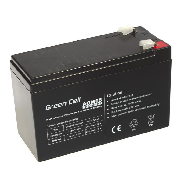 Green Cell Gel Battery AGM 12V 7.2Ah