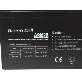 Green Cell Gel Battery AGM 12V 7.2Ah