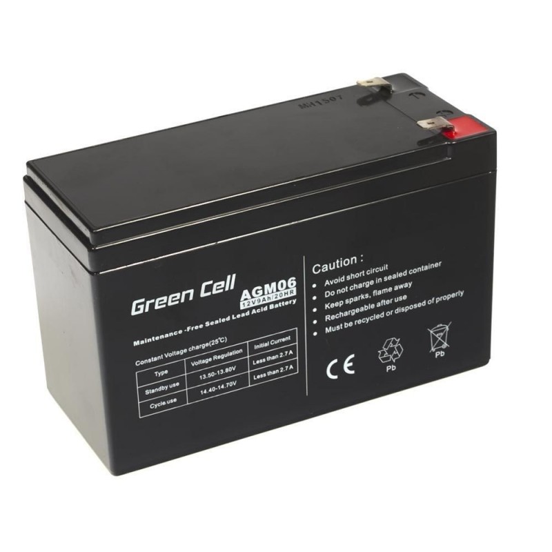 Green Cell Gel Battery AGM 12V 9Ah