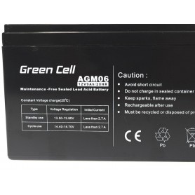 Green Cell Gel Battery AGM 12V 9Ah