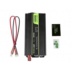 Green Cell Car Power Inverter 12V to 230V, 1000W / 2000W Pure sine wave 
