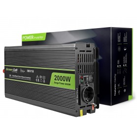 Green Cell Car Power Inverter 12V to 220V, 2000W / 4000W 