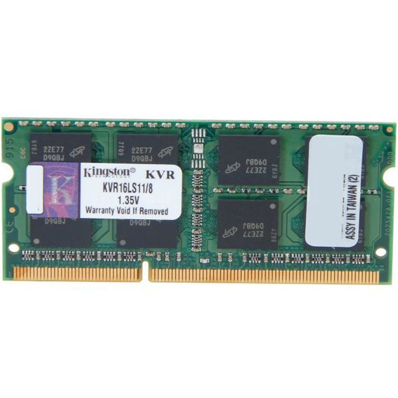 Kingston ValueRAM memory - SODIMM DDR3L - 8 GB - 1600 MHz Kingston ValueRAM memory - SODIMM DDR3L - 8 GB - 1600 MHz