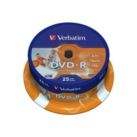 Verbatim 4.7GB 25pcs Media DVD-R  Printable