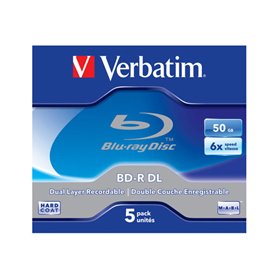 Verbatim 50GB 5pcs DL Media BD-R 