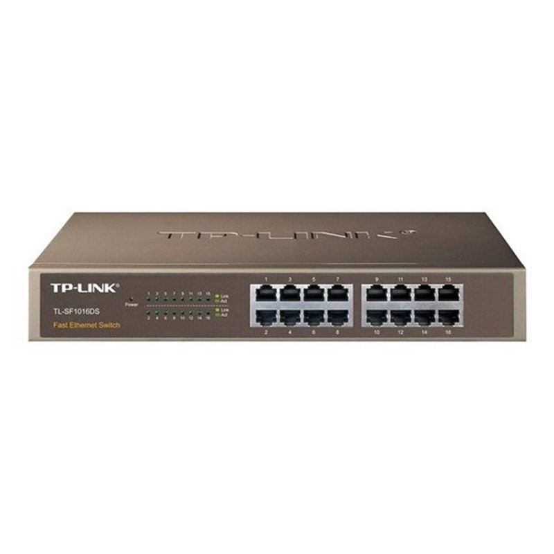 TP-LINK TL-SF1016DS - switch - 16 ports - rack-mountable