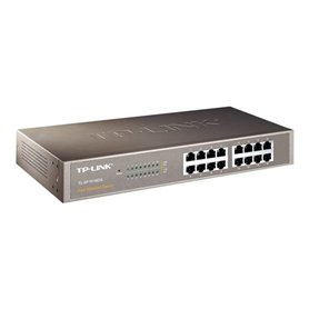 TP-LINK TL-SF1016DS - switch - 16 ports - rack-mountable