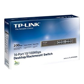 TP-LINK TL-SF1016DS - switch - 16 ports - rack-mountable