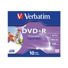 Verbatim 4.7GB 10pcs Media DVD+R 