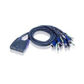 KVM Sw. Aten 4P. USB VGA audio