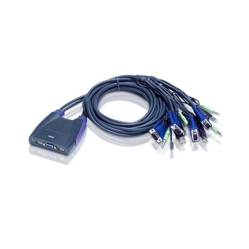 KVM Sw. Aten 4P. USB VGA audio