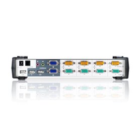ATEN MasterView CS-1744C Dual-View - KVM audio/USB switch - 4 ports