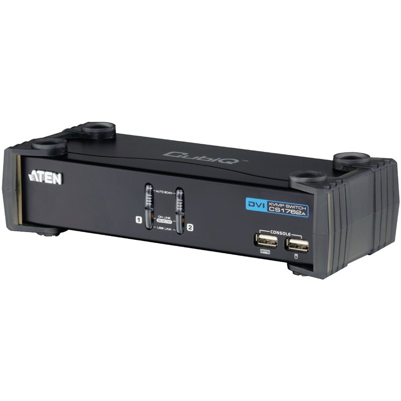 KVM Sw. Aten 2P. USB DVI audio