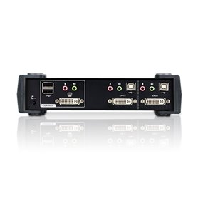 KVM Sw. Aten 2P. USB DVI audio