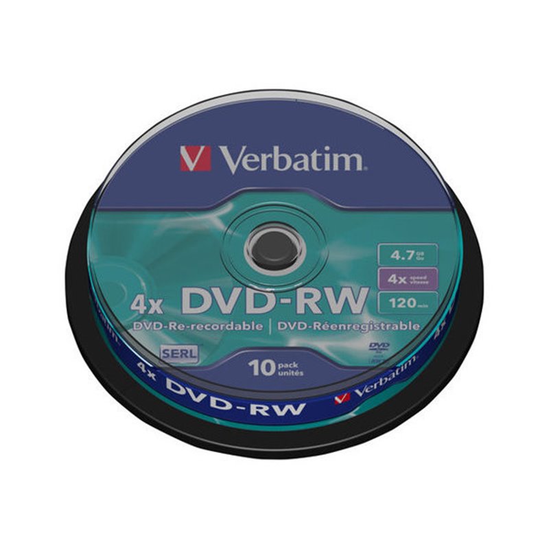 Verbatim DataLifePlus - DVD-RW x 10 - 4.7 GB - storage media