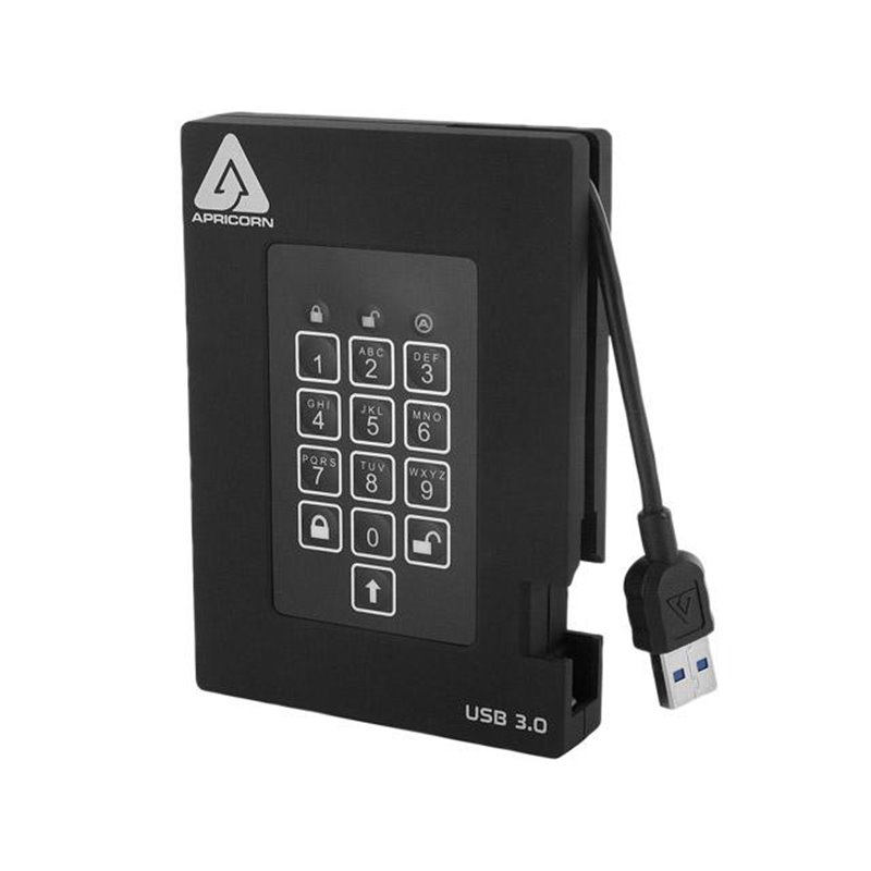 Apricorn Aegis Padlock Fortress 500GB HDD ext. 2,5 USB 3.0 Apricorn Aegis Padlock Fortress 500GB HDD ext. 2,5 USB 3.0